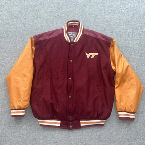 Virginia Tech Embroidered STEVE & BARRY'S Varsity Jacket XL - Picture 1 of 15