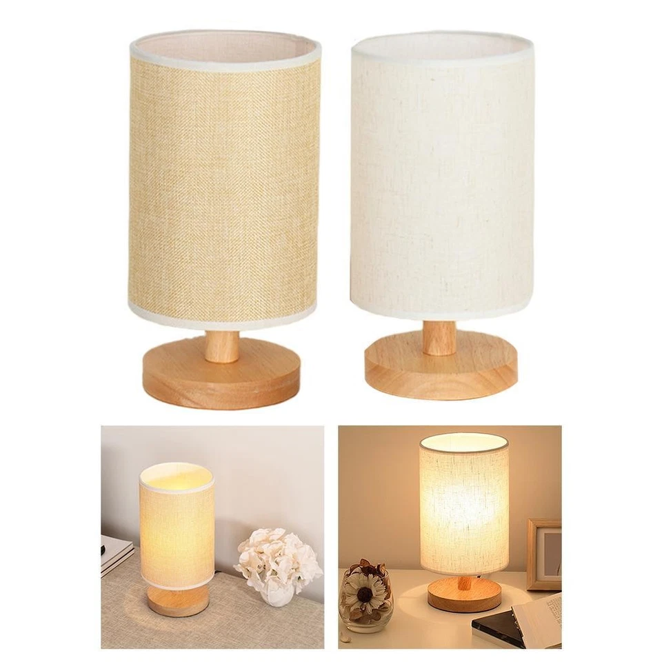 Bedside Table Lamp Push Button Switch Desk Light Nightlight for Decoration - Image 1 of 1