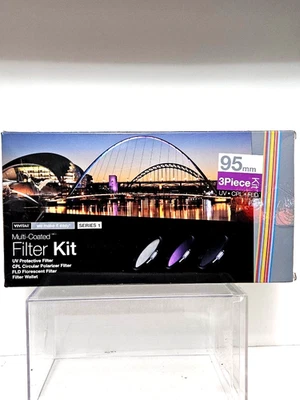 Vivitar 95 mm Multi Coated 3 Piece Filter Kit UV CPL FLD VIV-FK3 + Filter Wallet - Image 1 of 4