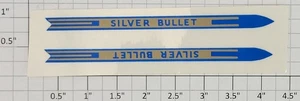 Calcomanías de flechas bala plateadas escala S American Flyer 354-1 (juego de 2) - Imagen 1 de 1