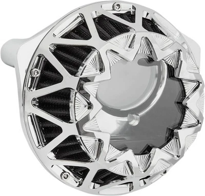 Arlen Ness Crossfire Air Cleaner - Chrome Motorcycle Street Bike 600-049 - Image 1 of 4