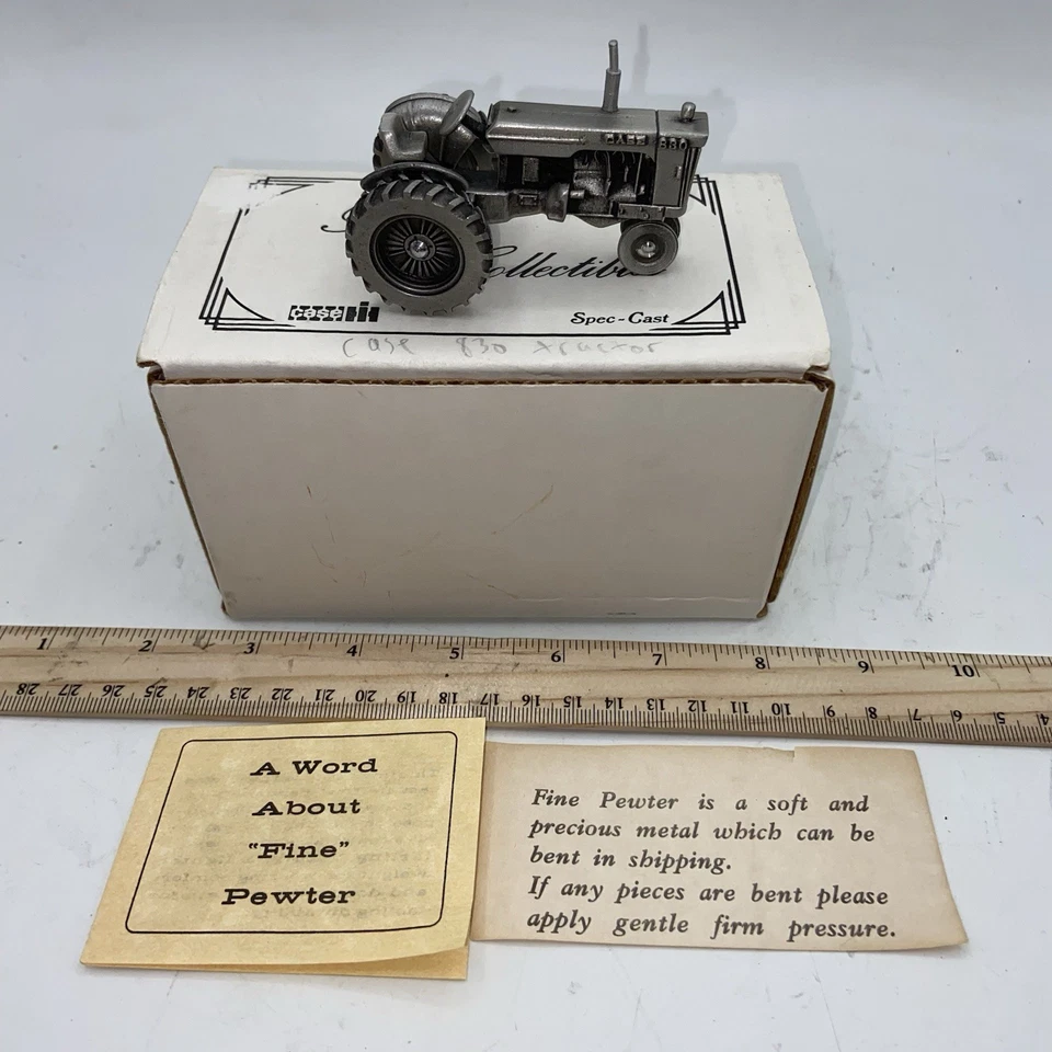 Case 830 Tractor Pewter Collectible by Spec-Cast - Image 1 of 4