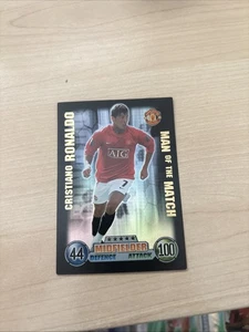 Match Attax 2007/08 Cristiano Ronaldo Man Of The Match Card - Picture 1 of 2