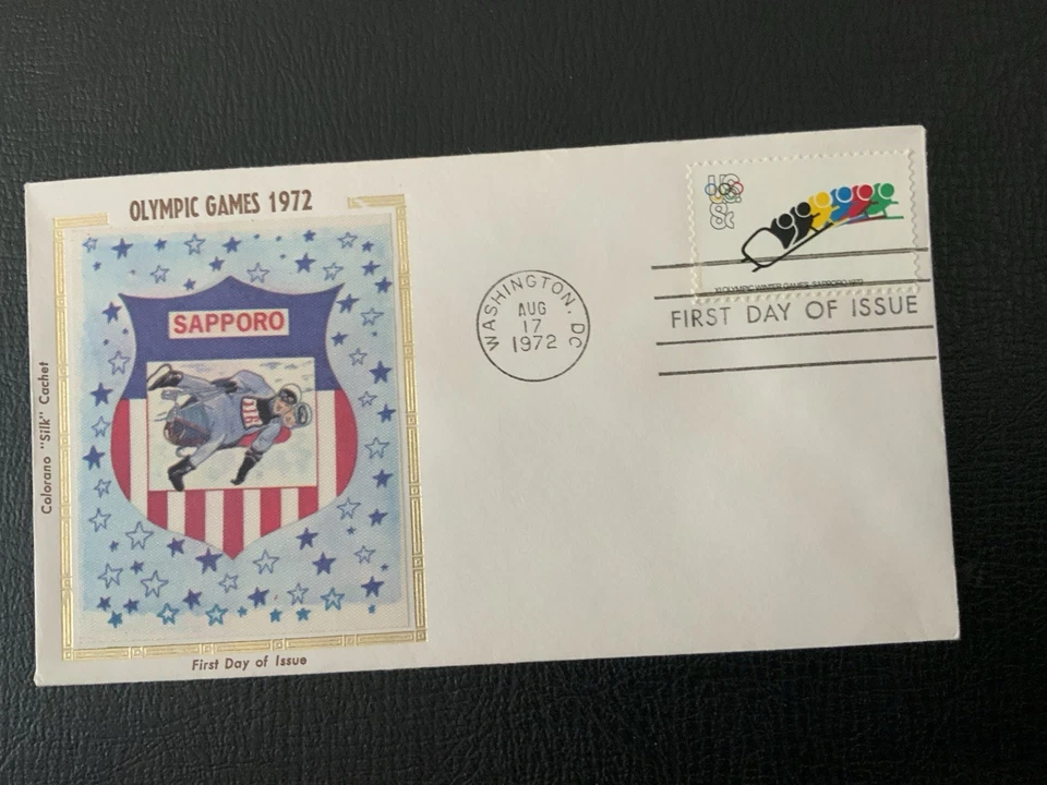 1972 #1461 8c Bobsledding - COLORANO FDC - Image 1 of 1