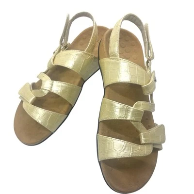 VIONIC Women's Sz 7 PAROS Orthopedic Arch Support Strappy Back Croc Sandals - Image 1 of 4