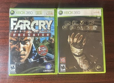 Far Cry Instincts Predator And Dead Space Lot  (Microsoft Xbox 360, 2006) CIB - Image 1 of 3