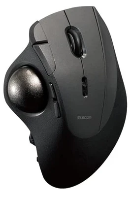 ELECOM Trackball Mouse IST PRO (thumb operated type) M-IPT10MRSBK Japan New - Image 1 of 4
