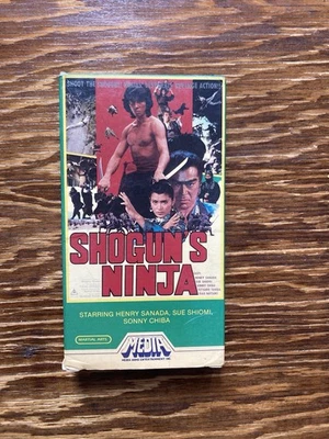 Shogun's Ninja VHS White Stripe Sonny Chiba Media Home Entertainment ex rental - Image 1 of 4