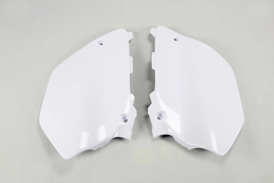 Paneles laterales blancos UFO placas numeradas Yamaha YZ125 02-14, YZ250 02-14 Foto 1 de 1