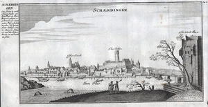 Schärdingen Inn Österreich Oberösterreich Ansicht Bodenehr Kupferstic1720 - Bild 1 von 1