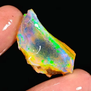 BIG Opal Rough 30.90 Carat Natural Ethiopian Oil Opal Raw, Fire Opal Gemstone - Picture 1 of 3