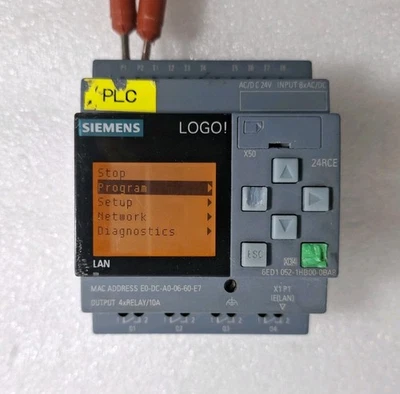 SIEMENS 6ED1052-1HB00-0BA8 24RCE LOGO PLC 6ED10521HB000BA8 AC/DC 24V - Imagen 1 de 4