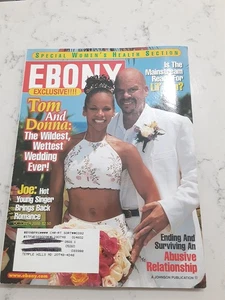 Ebony Magazine - October 2000 Tom And Donna: The Wildest, Wettest Wedding T9 - Picture 1 of 3