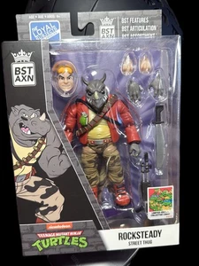 The Loyal Subjects BST AXN TMNT Rocksteady Street Thug Action Figure 2023. New. - Picture 1 of 2