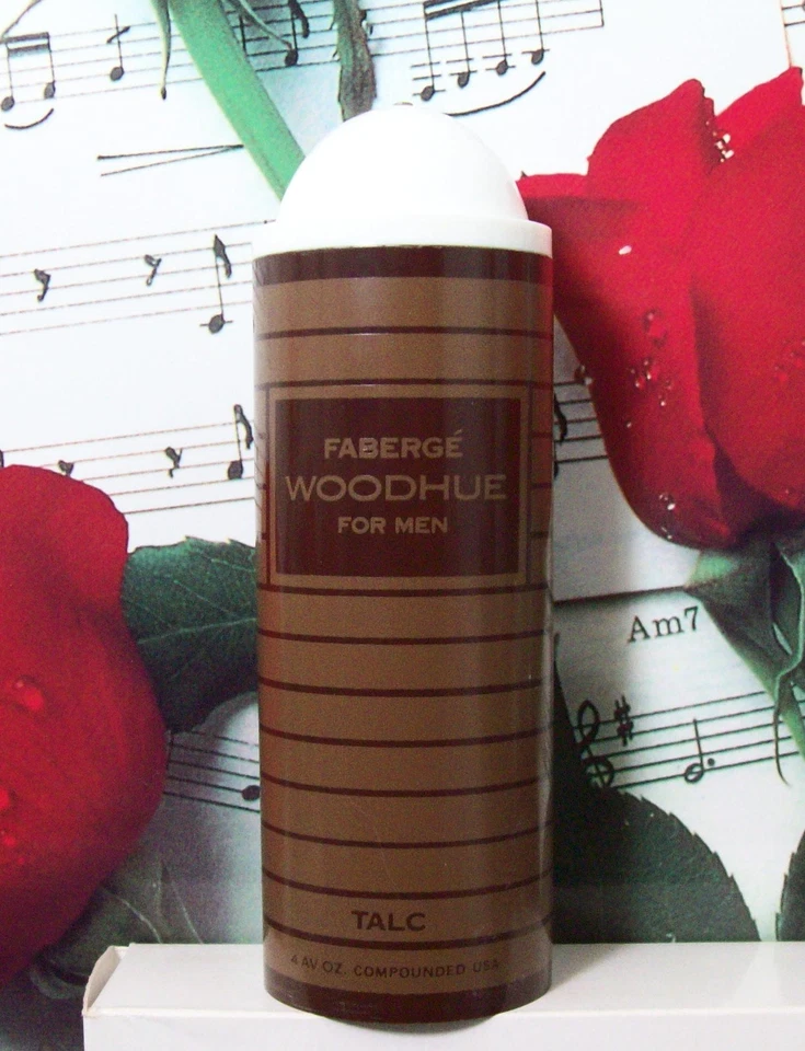 Woodhue For Men Talc 4.0 Oz. By Faberge. Unboxed. - Image 1 of 1