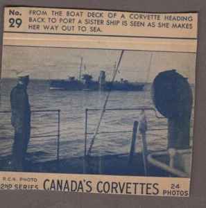 Very Scarce 1942 Carreras Canada Corvette 2nd Series C270 #29 - Picture 1 of 2