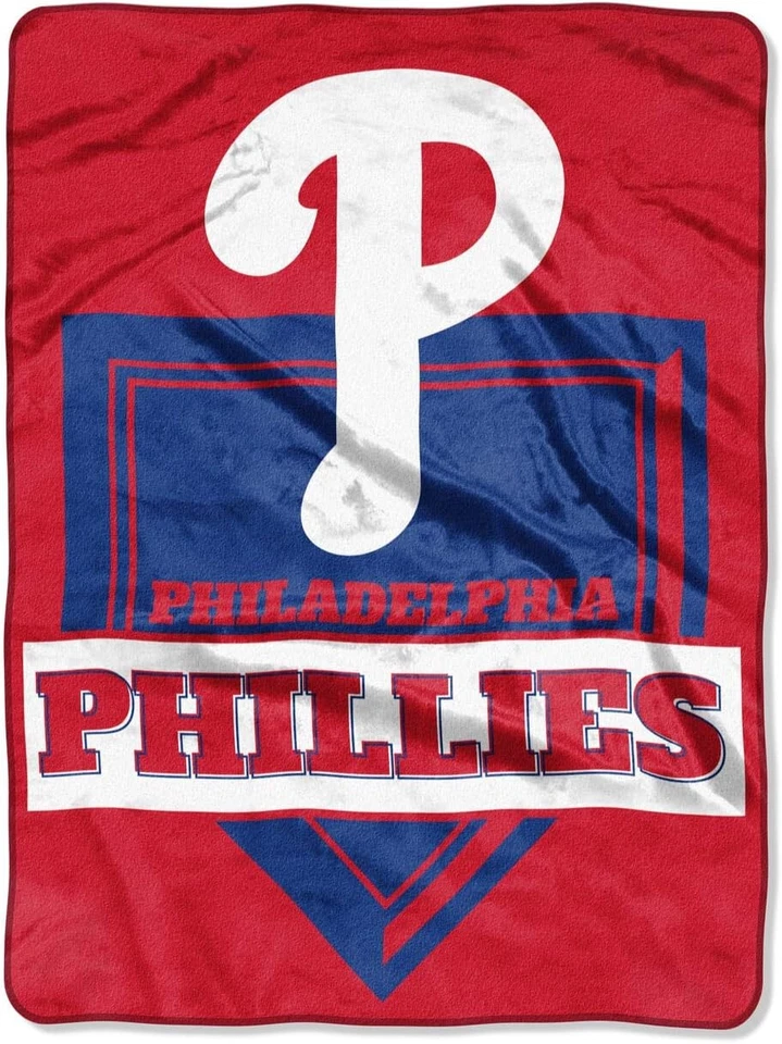 Philadelphia Phillies MLB 60" x 80" Plush Throw Blanket, Soft & Warm - Image 1 of 3