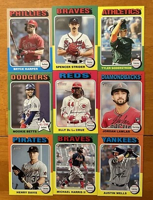2024 Topps Heritage Base Cards #351-500 YOU PICK CARDS Complete Your Set - Image 1 of 4