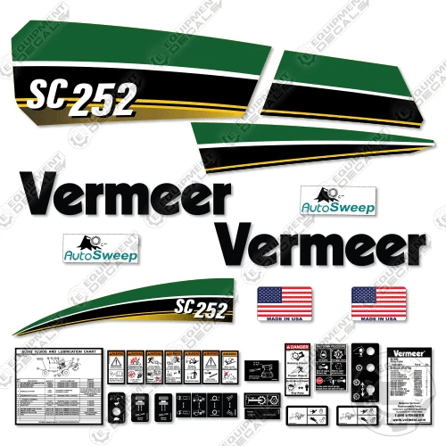 Подходит для Vermeer SC252 Stump Grinder набор наклеек (2008) - 7 ЛЕТ ОТКРЫТЫЙ 3 М ВИНИЛ! - Изображение 1 из 1