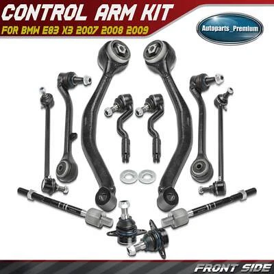 12Pcs Front Control Arm & Stabilizer Bar Link & Tie Rod End for BMW X3 2007-2009 - Image 1 of 4