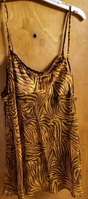 Tanga Muñeca Bebé Negligee Satinado Estampado Animal Gilligan & OMalley Vintage 2XL Foto 1 de 4