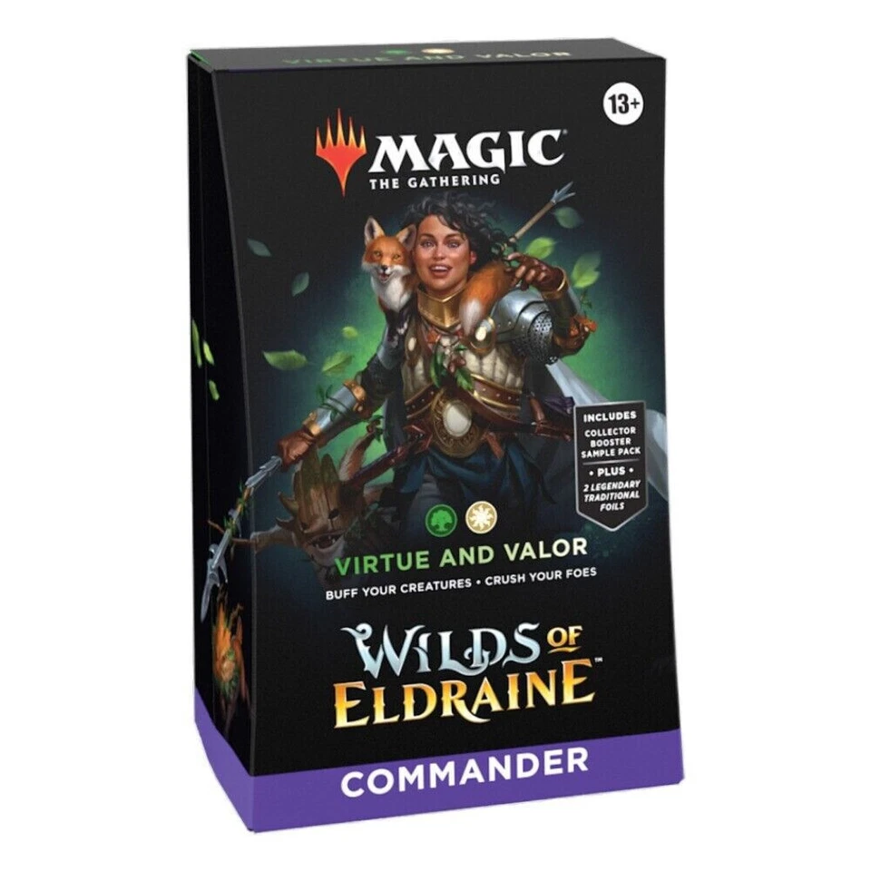 Wilds of Eldraine Magic the Gathering MTG - Virtue and Valor Commander Deck - Image 1 of 4
