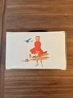 1964 Extremely Rare Skipper Case Airplane Graphic Red Sensation Outfit Barbie - Image 1 of 4