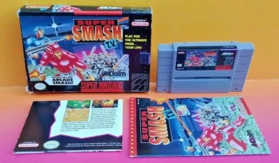 Super Smash T.V. CIB Complete  Authentic Super Nintendo SNES Game Working - Image 1 of 4
