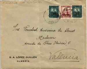 España Guerra Civil 1938 sobre de Almeria a Valencia (1826) - Picture 1 of 2