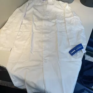 Landau 45 Inch Full Length Knot Button Lab Coat - Picture 1 of 3