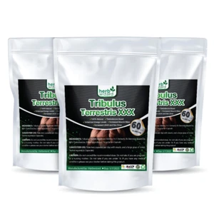 TRIBULUS TERRESTRIS 10,000mg EXTRACT 96% SAPONINS Natural 100% Vegan PILLS x3 - Picture 1 of 10
