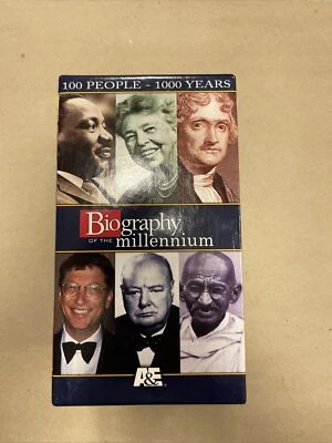 Biography Of The Millennium: 100 People 1000 Years (VHS, 1999, набор из 4 лент) - Изображение 1 из 3