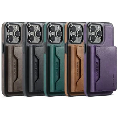 DG.MING K2 Series 2 en 1 magnetismo antirrobo cuero tarjeta de crédito estuche teléfono Foto 1 de 4