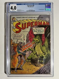APLICACIÓN SUPERMAN #86 DC COMICS EDAD DE ORO 1954 CGC 4.0 CALIFICADO MR MXYZTPLK - Imagen 1 de 2