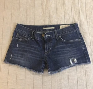 Pantalones cortos de jean de adición limitada recortados para mujer talla 2 lavado oscuro - Imagen 1 de 3