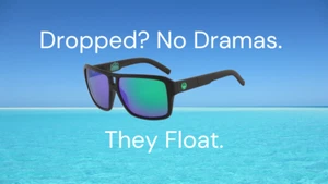 Dragon The Jam Green Black Polarized H2O Floatable Sunglasses Performance Sport - Picture 1 of 7