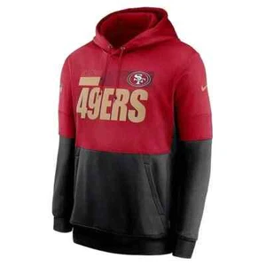 San Francisco 49ers Nike Sideline Impact Lockup Pullover Hoodie Men's 2020 NFL - Picture 1 of 3