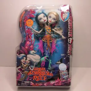 Monster High Great Scarrier Reef Peri and Pearl Serpentine Doll New In Box - Picture 1 of 6