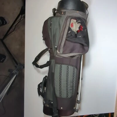 Orbit Golf Bag Black And Hunter Green 35 Inch With Lots Of Pockets - Image 1 of 4