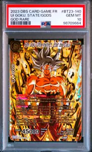 PSA 10 Dragon Ball Super Card Game Son Goku BT23-140 GDR God Rare French - Picture 1 of 2