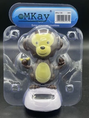 eMKay® Plastic Solar Dancing MONKEY Ornament Solar Powered Car Toy for Car Offic - Image 1 of 4