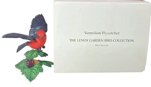 Lenox Garden Bird Collection Vermillion Fliegenfänger Porzellan 1993 Box COA - Bild 1 von 7