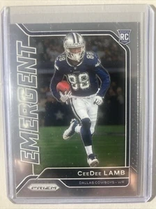Panini 2020 Prizm EMERGENT Holo CeeDee Lamb Rookie Card #7 Dallas Cowboys - Bild 1 von 2
