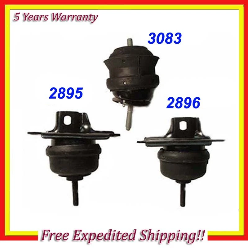 1998-2004 For Cadillac Seville 4.6L Engine Motor & Trans. Mount Set 3PCS M209 - Image 1 of 4