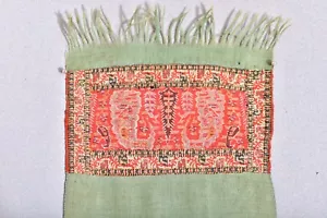 MUSEALE DEACCESSION FEINER ANTIKER ANFANG 1800er INDIEN KASCHMIR PAISLEY SCHAL TUCH - Bild 1 von 12
