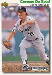 594 SCOTT RADINSKY CHICAGO WHITE SOX BASEBALL CARD UPPER DECK 1992 - Bild 1 von 1