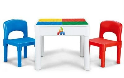 Набор столов для детских стульев для занятий Jimu Toys — 3 в 1: обучение, хранение и игры - Изображение 1 из 4