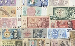 CZECH REPUBLIC - CZECHOSLOVAKIA KORUNA / KORUN BANKNOTES -CHOICE OF NOTE & STYLE - Picture 1 of 23
