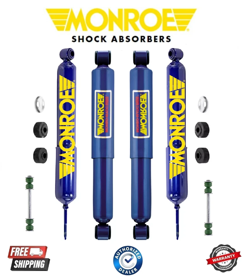 Complete Front & Rear Shock w/ Sway Bar For Chevy Silverado 2500 GMC Sierra 2500 - Image 1 of 1
