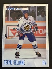 1993 Classic Hockey - 1993 Preview - Teems Selanne - One of  17,500 - HOF